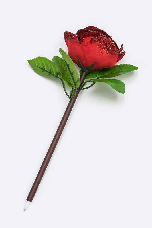 Glitter Rose Planter Iconic Pen 12-Set