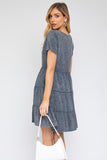 Washed Baby Doll Mini Dress- 2 Colors