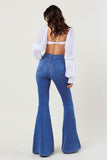 HIGH RISE DISTRESSED FLARE