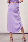 Side Gathered Skirt- 3 Colors