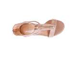 FELICITY Zip Up Croc Textured Sandals-3 Colors