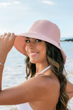 Bow Back Straw Bucket Hat-6 Colors