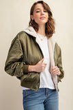 REVERSIBLE ALL WEATHER FUR LINED BOMBER JACKET-2 COLORS