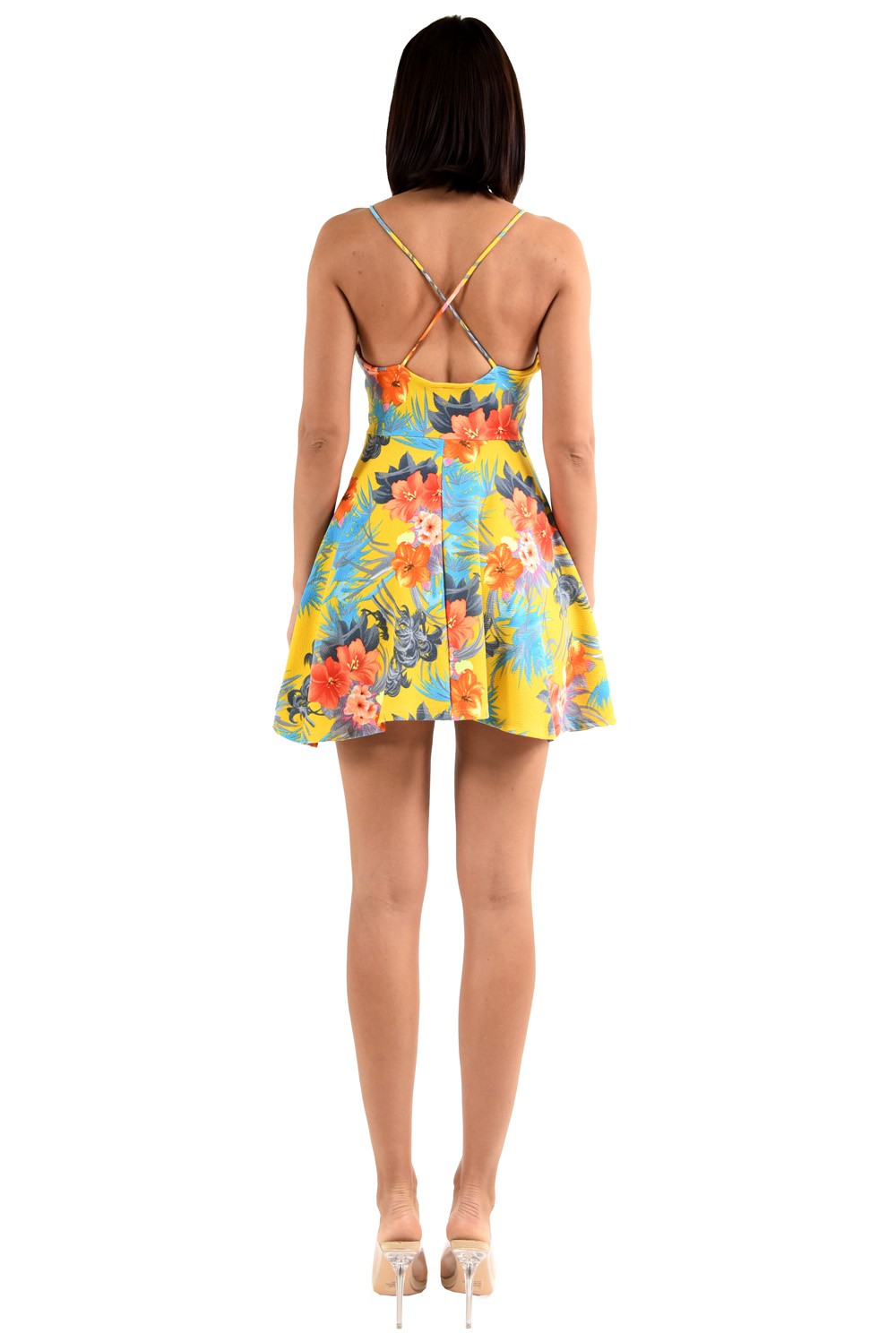 Hot Summer Floral Print Fit & Flare Dress