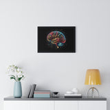 4D Brain Horizontal Framed Poster