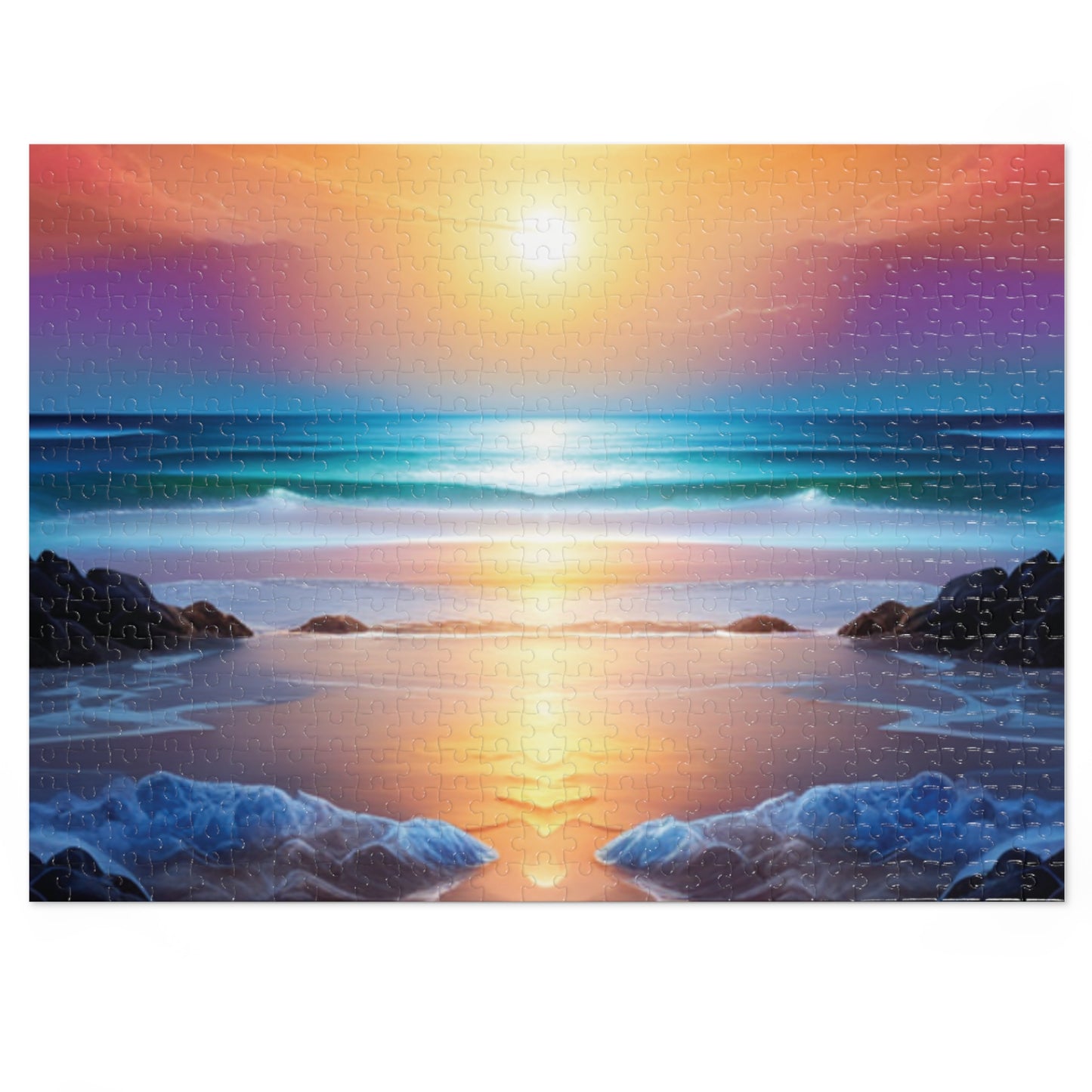 Sunset at the Beach Jigsaw Puzzle (30, 110, 252, 500,1000-Piece)