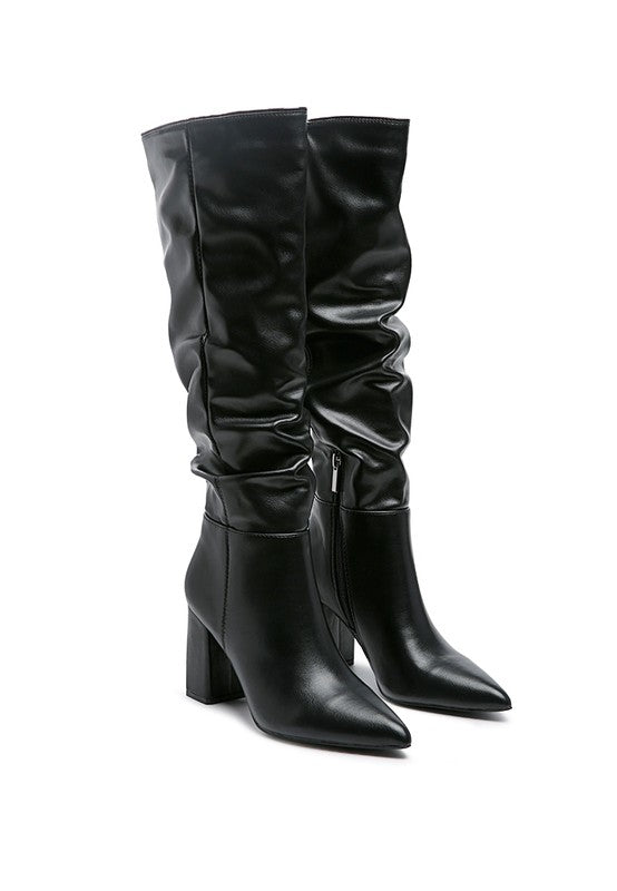 HANOI KNEE HIGH SLOUCH BOOT- 2 COLORS