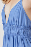 Shirred Ruffle Folded Detail Maxi Dress-3 Colors