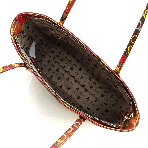 Multi Graffiti Print 3-in-1 Tote Shopper Set