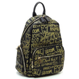Multi Graffiti Print Backpack