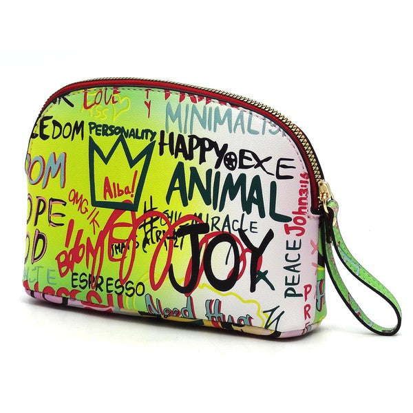 Multi Graffiti Queen Bee Stripe 4-in-1 Satchel Set