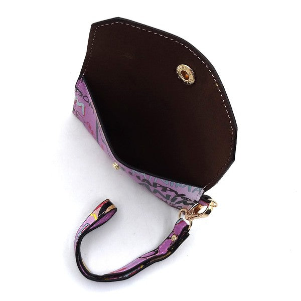 Multi Graffiti Queen Bee Stripe 4-in-1 Satchel Set