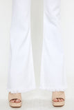 HIGH RISE WHITE FLARE JEANS
