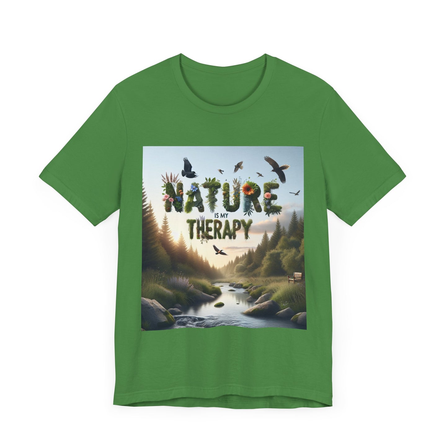 Nature is My Therapy Unisex Tee 2 - Eco-Friendly Comfort for Nature Lovers- 8 Colors