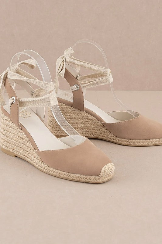 D-ALONDRA-ESPADRILLE, LACE UP, WEDGE-2 COLORS