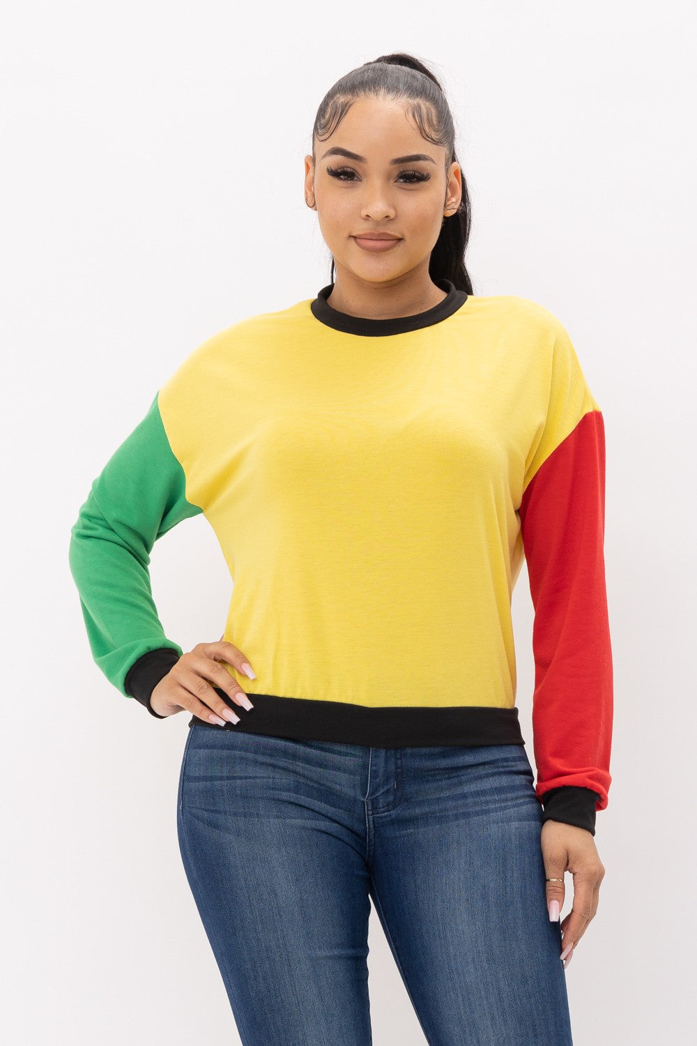 Rasta Reggae Long Sleeve Top