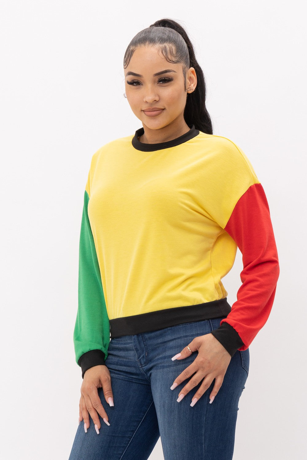 Rasta Reggae Long Sleeve Top