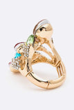 Crystal Iconic Stretch Ring- 4 Colors