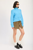 TURTLE NECK BODY SWEATER-2 COLORS