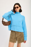 TURTLE NECK BODY SWEATER-2 COLORS