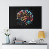 4D Brain Horizontal Framed Poster