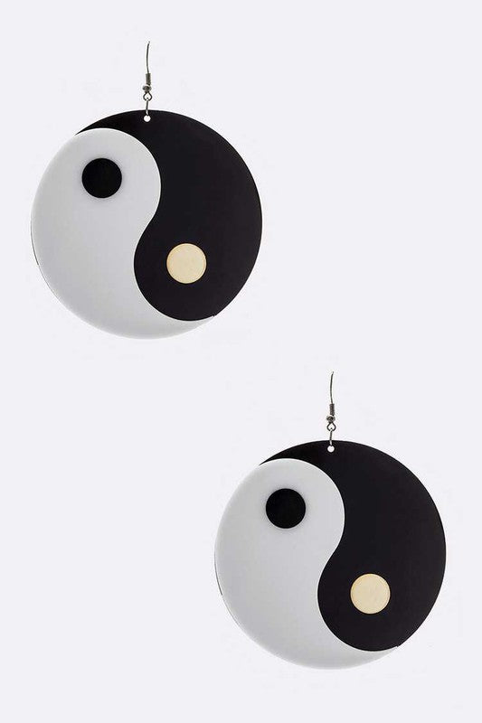 Large Ying and Yang Iconic Earrings