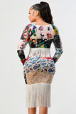 Athina Multi Print Holiday Skirt Set