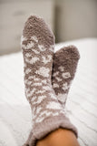 Leopard Fleece Socks-3 Colors