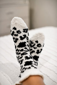 Leopard Fleece Socks-3 Colors