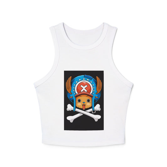 Custom Made One Piece Chopper Women's Micro Rib Racer Tank Top- 4 Colors