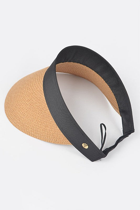 Straw Visor Sun Hat-3 Colors