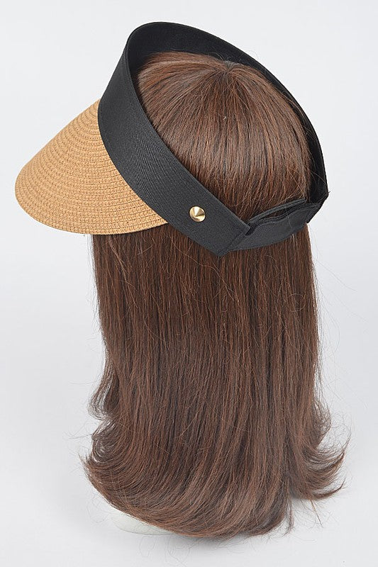 Straw Visor Sun Hat-3 Colors
