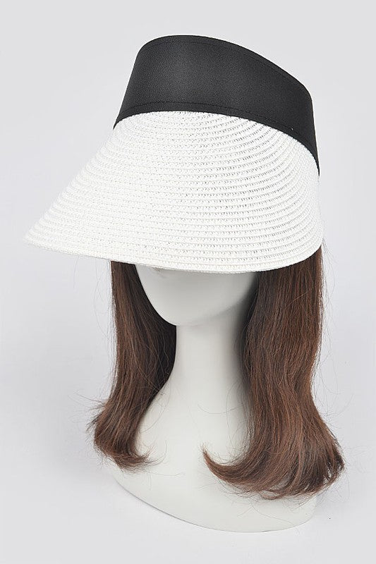 Straw Visor Sun Hat-3 Colors