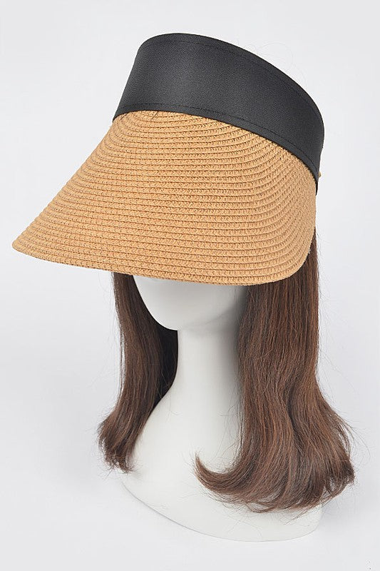 Straw Visor Sun Hat-3 Colors