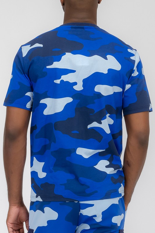 Weiv Men's  Full Camo Short Sleeve T-Shirt-5 Colors