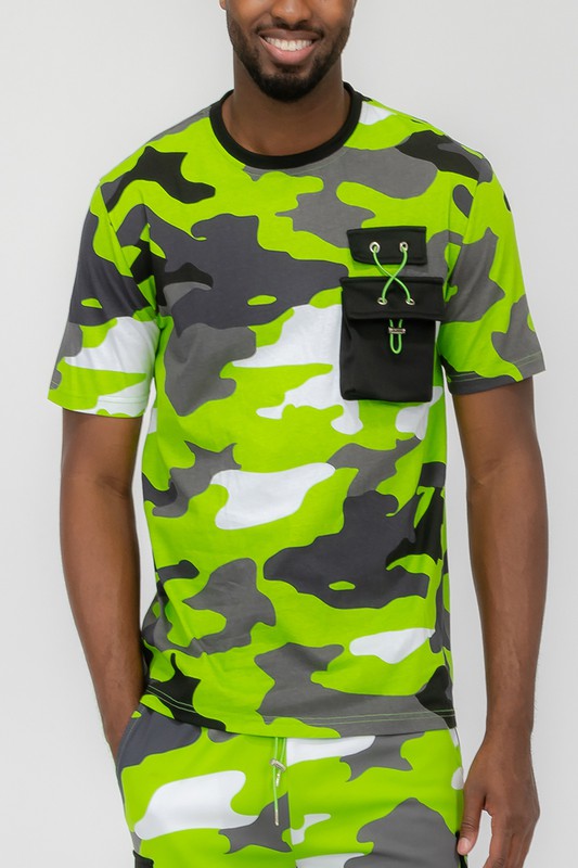 Weiv Men's  Full Camo Short Sleeve T-Shirt-5 Colors