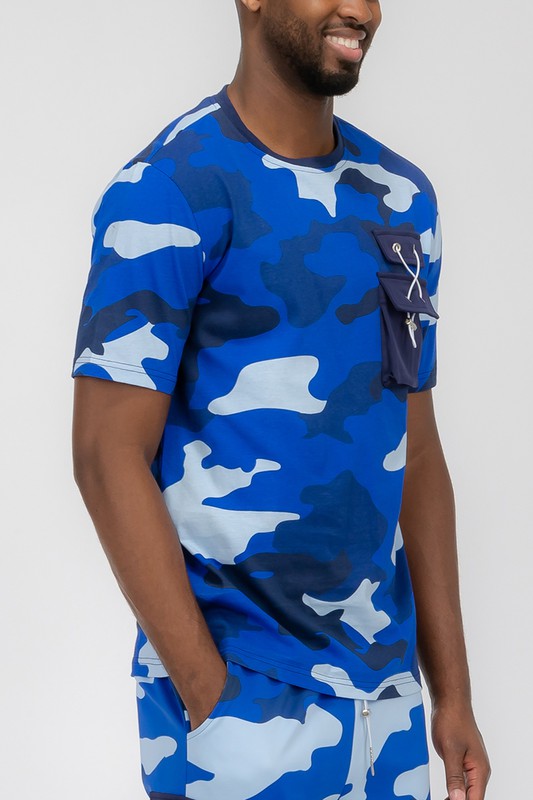 Weiv Men's  Full Camo Short Sleeve T-Shirt-5 Colors