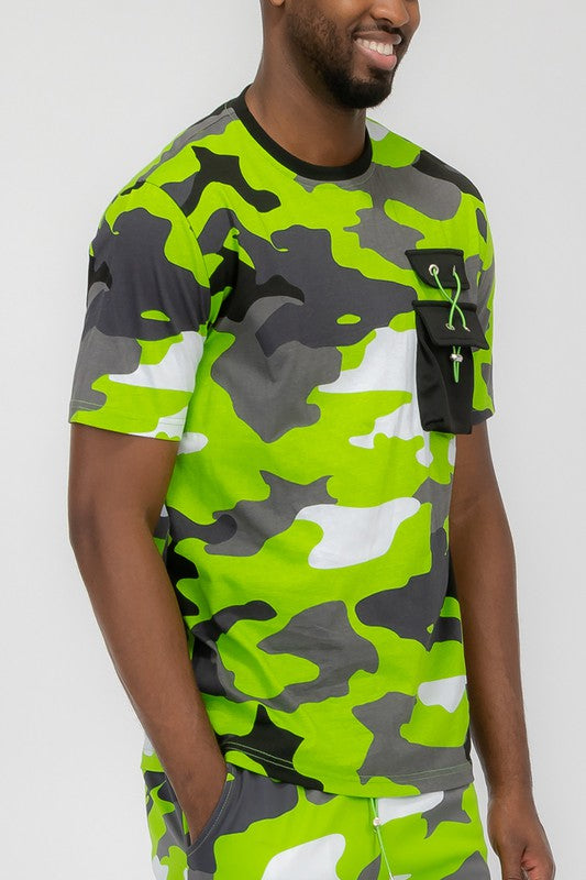 Weiv Men's  Full Camo Short Sleeve T-Shirt-5 Colors