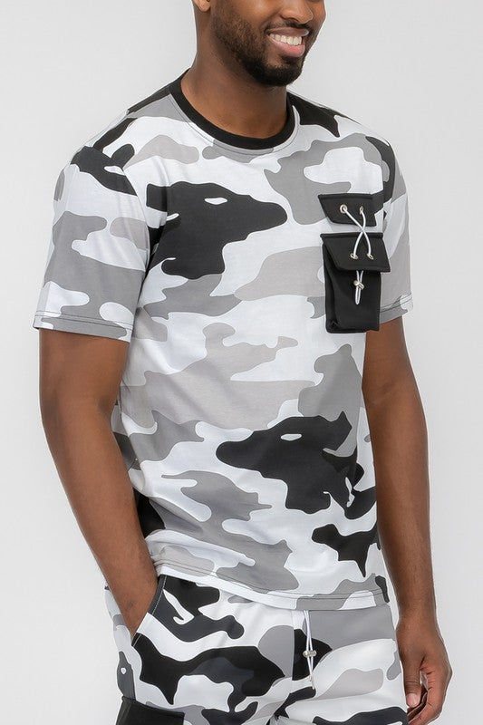Weiv Men's  Full Camo Short Sleeve T-Shirt-5 Colors