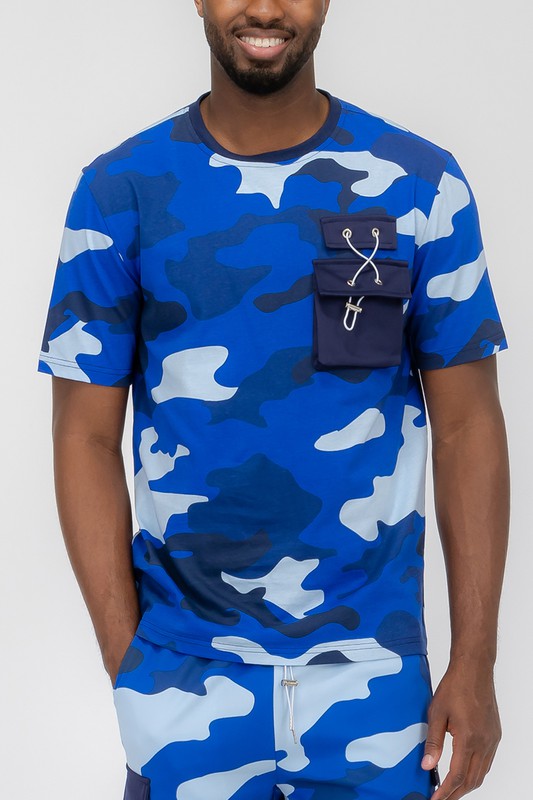 Weiv Men's  Full Camo Short Sleeve T-Shirt-5 Colors