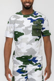 Weiv Men's  Full Camo Short Sleeve T-Shirt-5 Colors