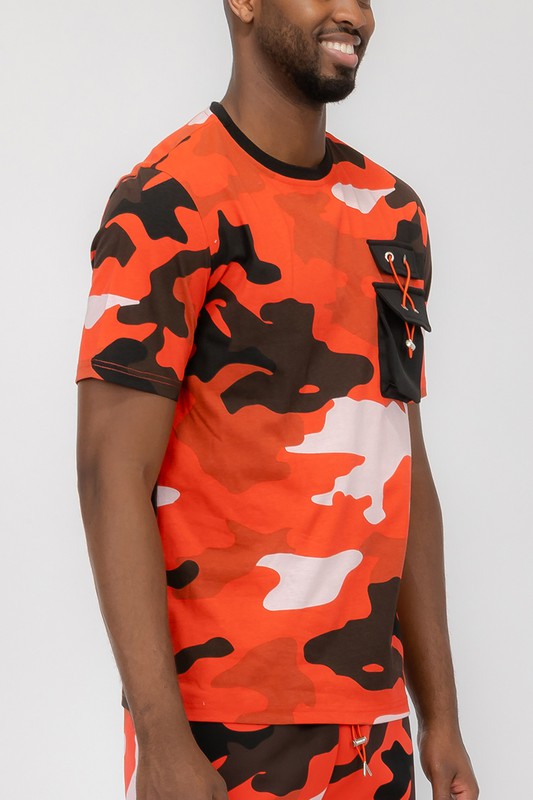 Weiv Men's  Full Camo Short Sleeve T-Shirt-5 Colors