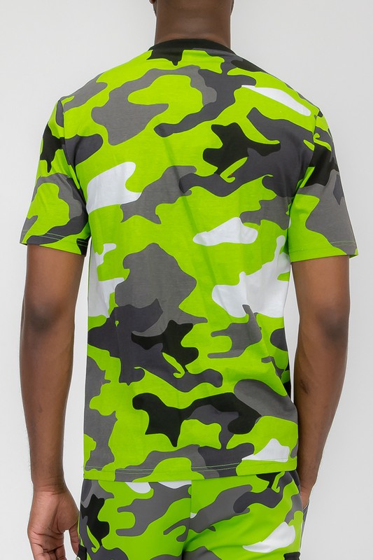 Weiv Men's  Full Camo Short Sleeve T-Shirt-5 Colors