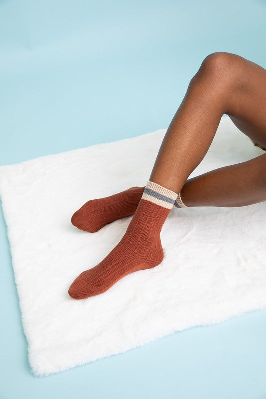 Color Block Socks- 6 Colors
