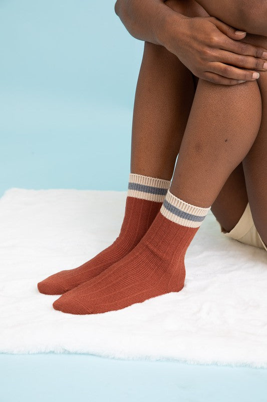 Color Block Socks- 6 Colors