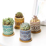 Mandala Planter Set of 4