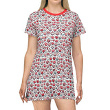 Valentines Heart T-Shirt Dress