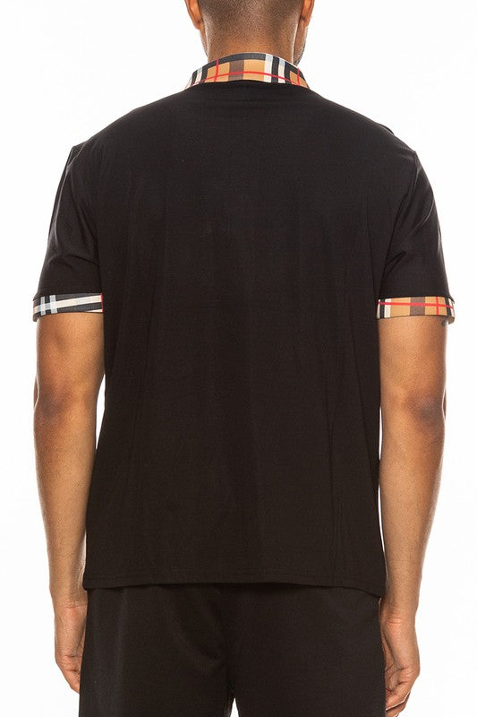 Checkered Plaid Short Sleeve Ploto Shirt- 4 Colors