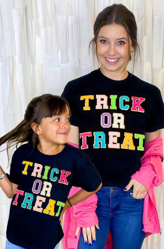 Trick or Treat Chenille T-Shirt- 4 Colors