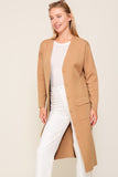 Button Front V Neck Kimono Cardigan- 2 Colors